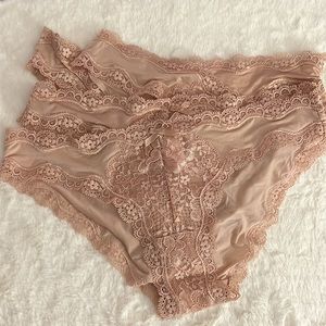 Victoria’s Secret Dream Angels Chikini Panties NWOT Small lot of 4 Nude